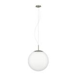 Eglo 63271 PIEDALE PRO E27 Pendelleuchte Ø430mm Nickel-Matt Weiss