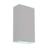 Eglo 63697 ABIDA-PRO LED Wandleuchte 2x6,2W 17cm Silber Weiss Warmweiss