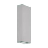 Eglo 63698 ABIDA-PRO LED Wandleuchte 2x6,2W 26cm Silber Weiss Warmweiss