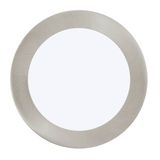 Eglo 64615 FUEVA 1 PRO LED Leuchtspot 10,5W Ø170mm Nickel-Matt Weiss Warmweiss