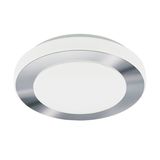 Eglo 64744 LED CARPI PRO LED Deckenleuchte 11W Ø300mm Weiss, Chrom Weiss Warmweiss IP44