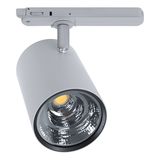 Eglo 67189 VILLANOVA 2 LED LED Stromschienenleuchte 25W Ø100mm Silber Neutralweiss Dimmbar