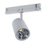 Eglo 67193 VILLANOVA 2 LED LED Stromschienenleuchte 25W Ø100mm Silber Warmweiss Dimmbar