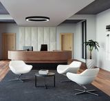 Eglo 68067 PASTRENGO 2 LED Wand- / Deckenleuchte 72W Ø1100mm Schwarz Weiss Neutralweiss Dimmbar