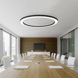 Eglo 68122 PASTRENGO 3 LED Pendelleuchte 192W Ø3000mm Schwarz Weiss Warmweiss