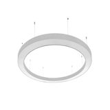 Eglo 68171 PASTRENGO 3 LED Pendelleuchte 128W Ø2000mm Silber Weiss Warmweiss Dimmbar