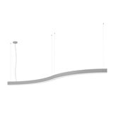 Eglo 68213 PASTRENGO 3 LED Pendelleuchte 32W 1430x90mm Silber Weiss Warmweiss Dimmbar