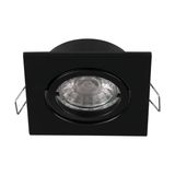 Eglo 68336 TEDO PRO GU10 Einbauspot Downlight 82x82mm Schwarz