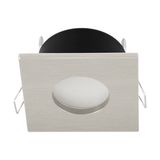 Eglo 68577 TEDO PRO IP65 GU10 Außen-Einbauspot Downlight 83x83mm Nickel-Matt Weiss IP65