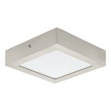 Eglo 68738 FUEVA PRO CCT LED Deckenleuchte 12,5W 170x170mm Nickel-Matt Weiss Steuerbare Lichtfarbe
