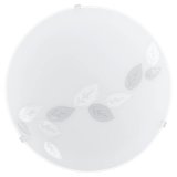 Eglo Deckenleuchte Mars E27 Ø24.5cm Blättermotiv