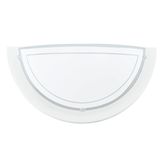 Eglo 83154 Planet 1 Wandleuchte E27 Stahl weiss klar