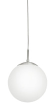 Eglo 85261 Rondo Hängeleuchte E27 Stahl nickel-matt weiss
