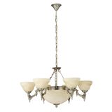 Eglo 85858 Marbella Hängeleuchte 9xE14 Metallguss brüniert champagner