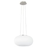 Eglo Hängeleuchte Optica E27 Ø35cm Stahl und Glas