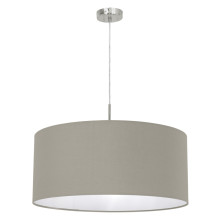 Eglo Pendellampe Pasteri Ø53cm E27 taupe graubraun
