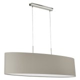 Eglo Pendelleuchte Pasteri 100cm 2xE27 taupe matt