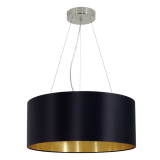 Eglo Pendelleuchte Maserlo Ø53cm 3xE27 schwarz-gold 31605