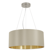 Eglo Pendelleuchte Maserlo Ø53cm 3xE27 taupe-gold 31607