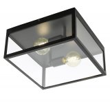 Eglo Deckenleuchte Charterhouse 2x60W schwarz