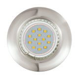 Eglo LED Einbauleuchte Peneto 3erSet 3x3W nickel-matt