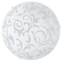 Eglo 90043 Scalea 1 Wandleuchte / Deckenleuchte E27 Stahl weiss m.Dekor