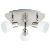 Eglo 90986 Enea Spot 3xE14 Stahl nickel-matt weiss