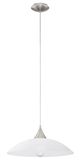 Eglo 91496 Lazolo Hängeleuchte E27 Stahl nickel-matt weiss lackiert