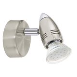 Eglo 92641 Magnum-led LED Spot 3W Stahl nickel-matt chrom