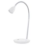Eglo 93078 Durengo LED Tischleuchte 3W Kunststoff Stahl weiss chrom