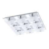 Eglo 93315 Vicaro LED Wandleuchte / Deckenleuchte 9x2.5W Edelstahl chrom weiss klar