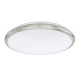 Eglo 93498 Manilva LED Wandleuchte / Deckenleuchte 12W Stahl nickel-matt weiss