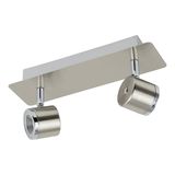 Eglo 93694 Pierino LED Spot 2x5W Stahl nickel-matt chrom