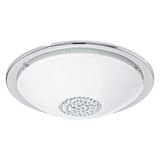 Eglo 93778 Giolina LED Deckenleuchte 12W Stahl chrom weiss klar