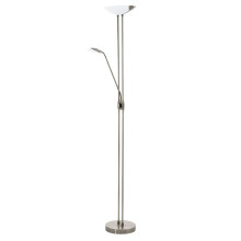 Eglo 93876 Baya Led LED Stehleuchte Stahl brüniert weiss satiniert