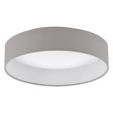 Eglo 93949 Palomaro LED Deckenleuchte 12W Kunststoff weiss taupe (graubraun)