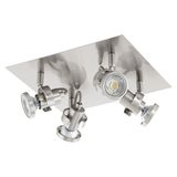 Eglo 94147 Tukon 3 LED Spot 4x3.3W Stahl nickel-matt
