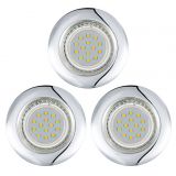 Eglo 94236 Peneto LED Einbauleuchte 3x3W Stahl chrom