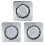 Eglo 94267 Peneto LED Einbauleuchte 3x5W Stahl chrom