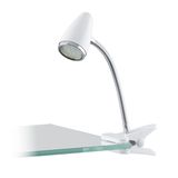 Eglo 94329 Riccio 1 LED Klemmleuchte 3W Kunststoff Stahl weiss chrom