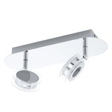 Eglo 94489 Sarolo LED Spot 2x3.3W Edelstahl chrom transparent