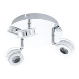 Eglo 94491 Sarolo LED Spot 3x3.3W Edelstahl chrom transparent