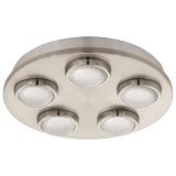 Eglo LED Deckenleuchte Lombes 5x4.2W nickel