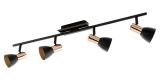 Eglo LED Deckenspot Barnham GU10 4x3.3W schwarz und Kupfer
