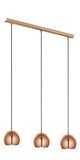 Eglo 94591 Rocamar Hängeleuchte 3xE27 Stahl kupferfarben klar
