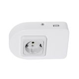 Eglo 94663 Taxano Unterbausteckdose USB rund Stahl Weiss