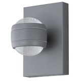 Eglo Sesimba LED Außenwandleuchte 2X3.7W Stahl verzinkt silber
