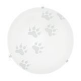 Eglo 94971 Mars Deckenleuchte E27 Tatze-Design Glas satiniert