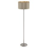 Eglo Stehleuchte Maserlo E27 H150cm taupe-gold