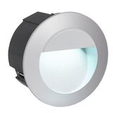 Eglo 95233 ZIMBA-LED LED Außen-Ein-/Aufbauleuchte 2,5W Ø125mm Silber Neutralweiss IP65